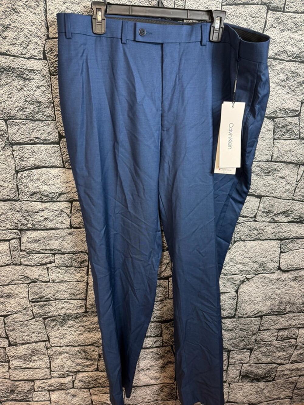 NWT Men’s Calvin Klein Blue Dress Slacks - 42x32